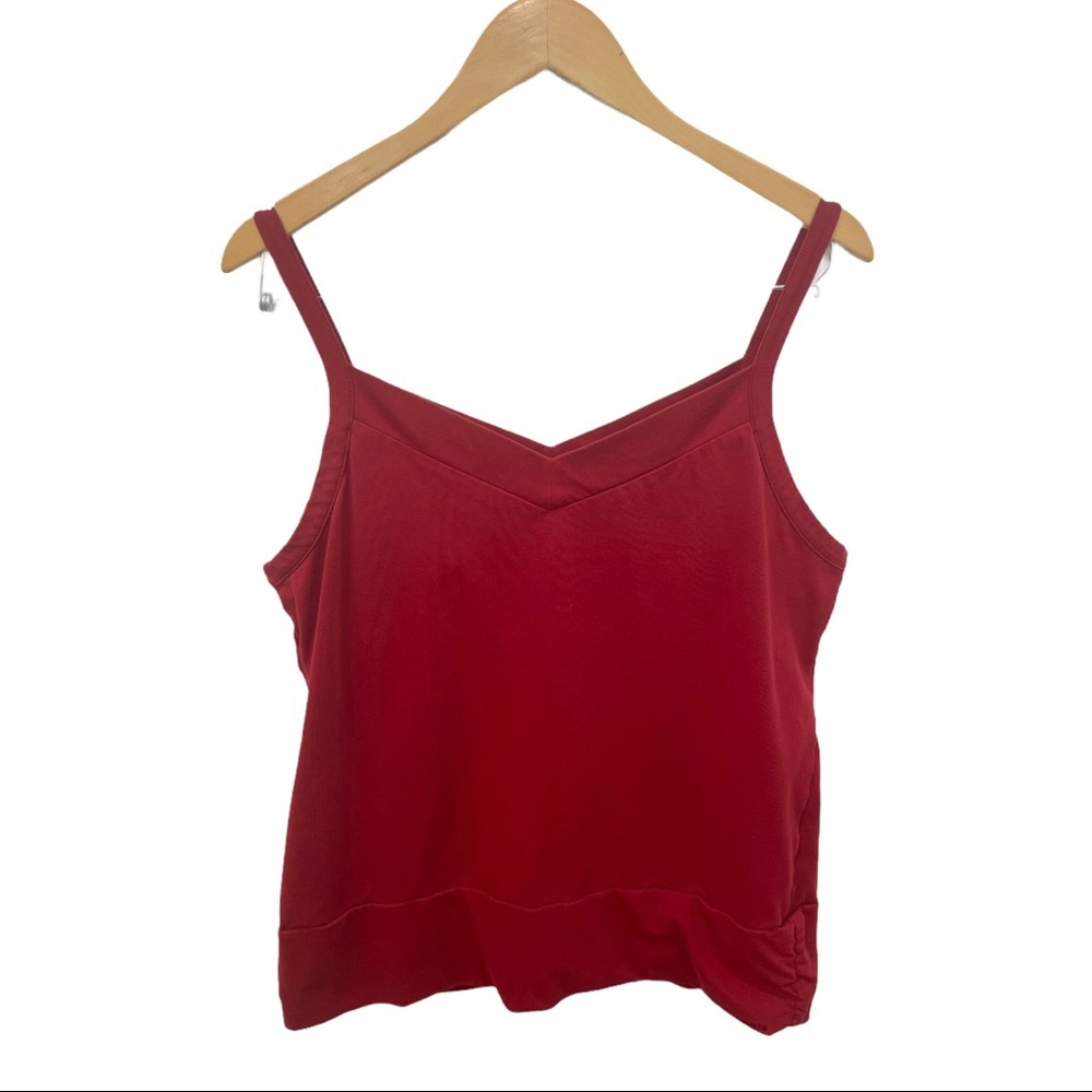 Patagonia red tank top built in bra